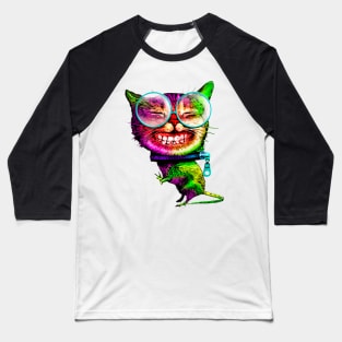 Cat Funny T Shirt Mens Womens Youth Baseball T-Shirt